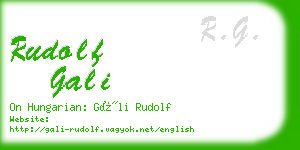 rudolf gali business card